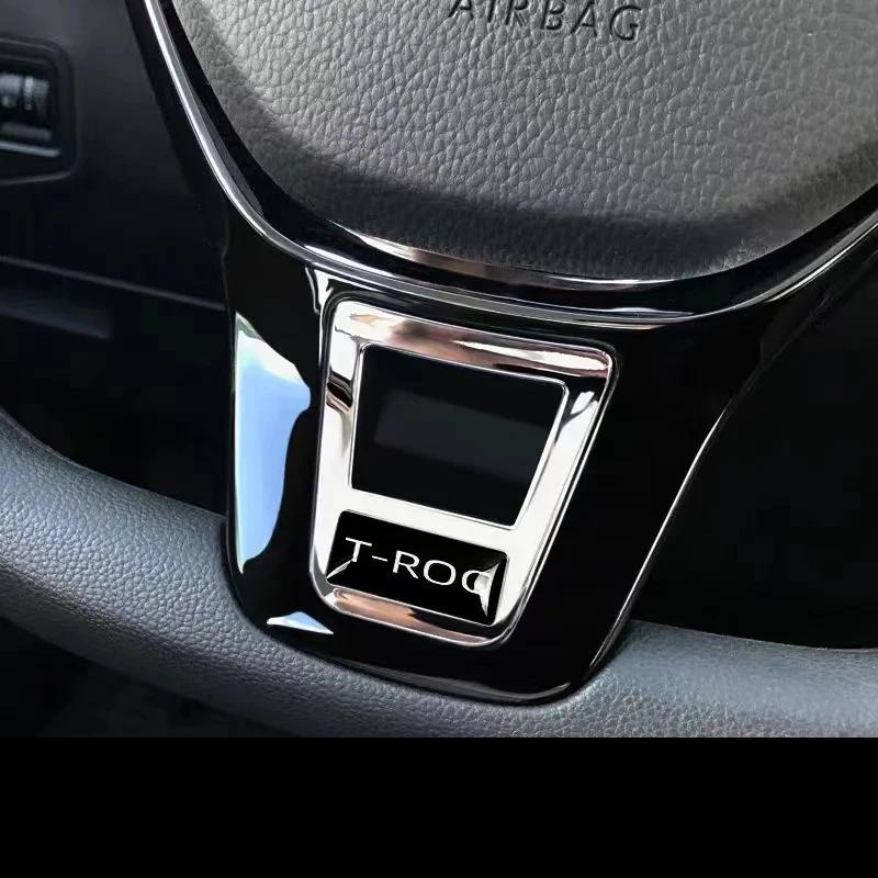 Для VW 1 шт. ABS Rline Логотип Значок Рулевого Колеса Эмблема Декоративные Наклейки Для Volkswagen R Golf 5 6 MK7 Passat TROC GTI Tigua