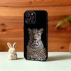 L-Luxury F-Fashion Чехол с леопардовым принтом для iPhone17 16 15 14 13 12 11 Pro Max Plus, 5G Мягкий черный чехол