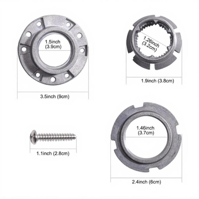 W10324651 Metal Washer Basket Hub Replacement With TB123A Washer Spanner Wrench Washing Machine Replacement Parts