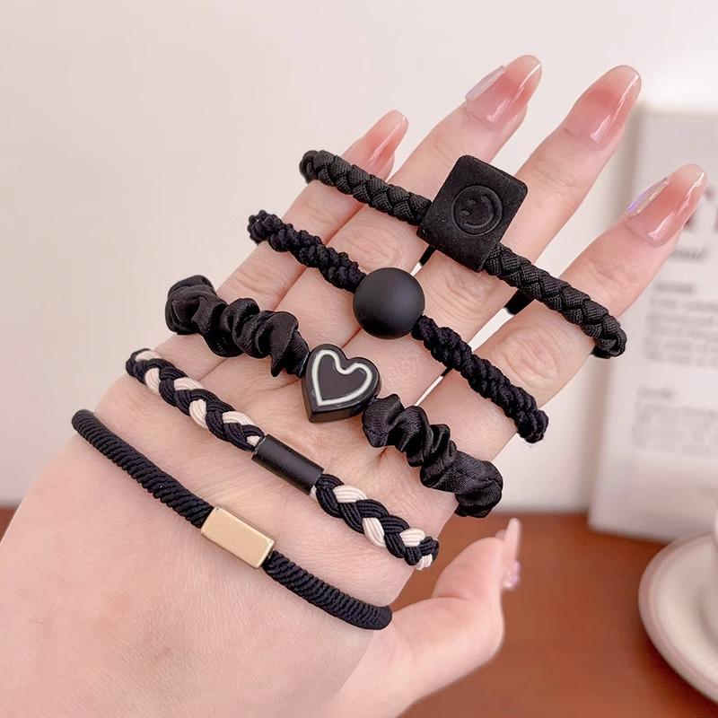 High Elasticity Hair Tie: Versatile Rubber Band Scrunchie for Women & Girls 2025