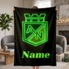 Atletico Nacional Custom Flannel Blankets Soft Warm Cozy Throws for Home Decor Holiday Gifts
