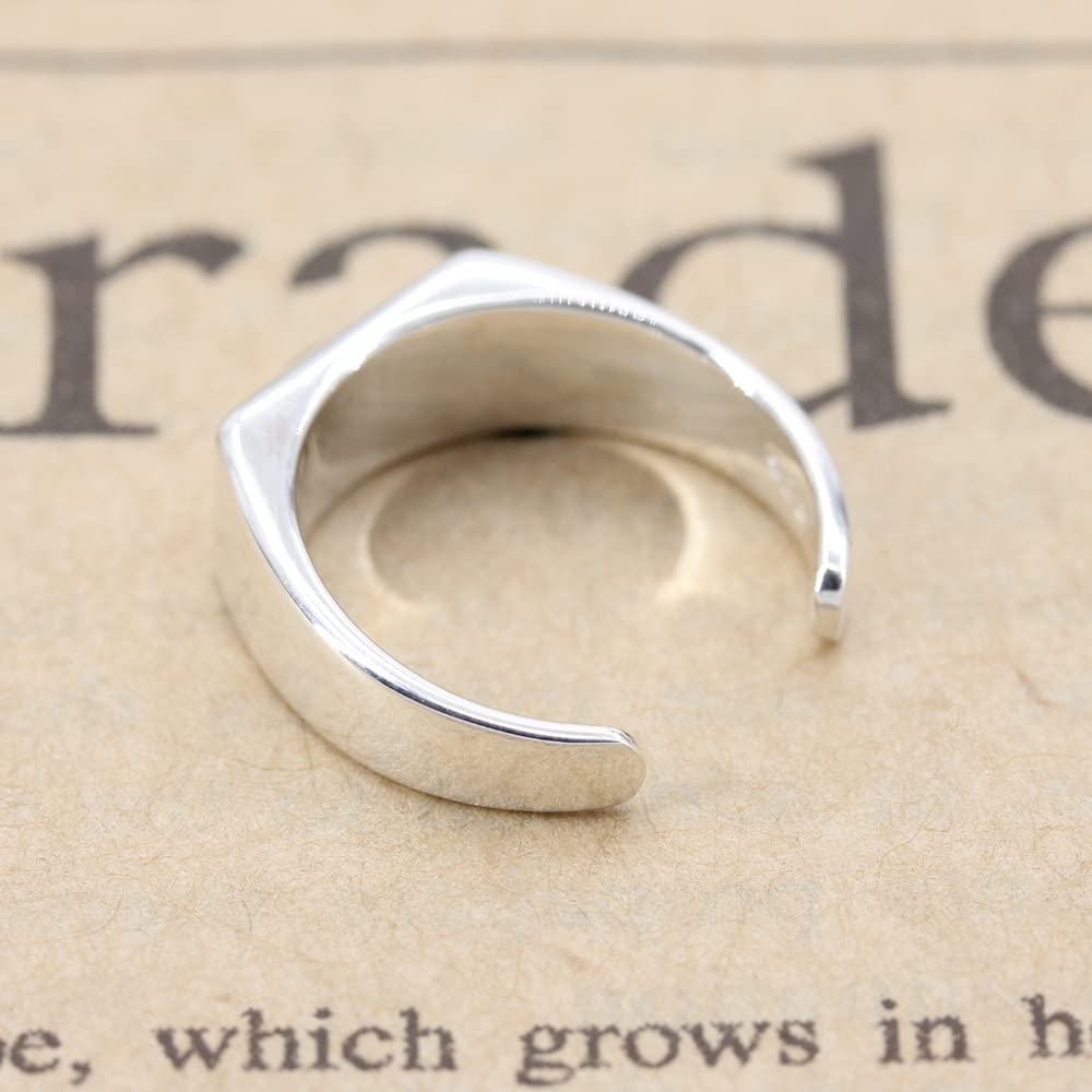 SANT BOLEN Toe Ring, 925 Sterling Silver, Adjustable Size, Simple Design, for Men and Women