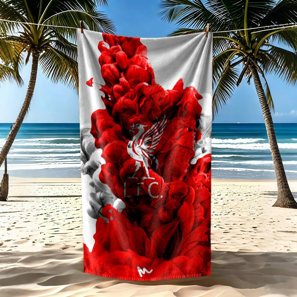 Liverpool Football Club Beach Towel Super Soft Microfiber Quickdry Fabric Comfortable Lightweight
