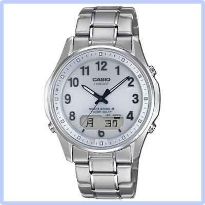 Мужские радиоуправляемые солнечные часы CASIO Lineage LCW-M100TSE-7AJF Серебристые Сапфировое стекло 6 диапазонов Водонепроницаемость 5 БАР