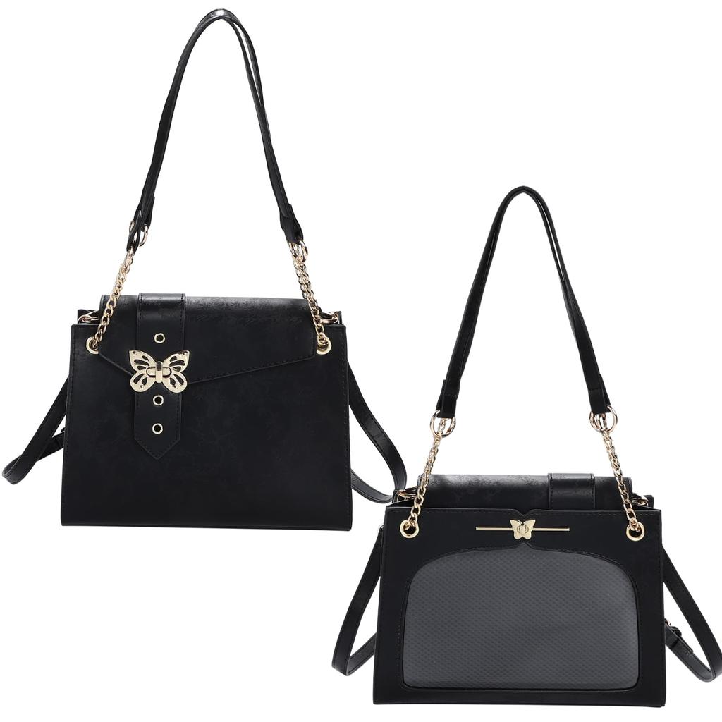 Harujio Ita Butterfly Shoulder Tote Otaku Available in and Perfect for Supporting Your Otaku Ita Bag Sheet Bag, Small, Mini, Bag, Bag, 2-Way, Stylish,