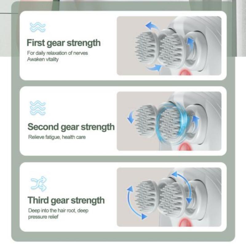 Массажер для головы Электрический разминающий вибрационный массажер Массаж головы Разминающий массажер
