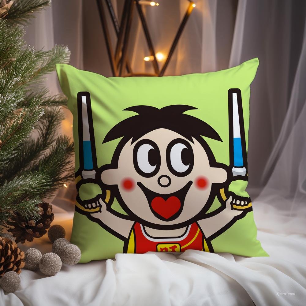 red kid brand Wangzai Cushion Cover Premium Comfort Reversible Pillow Cove -Two in One Design for Any Room & Car Interior