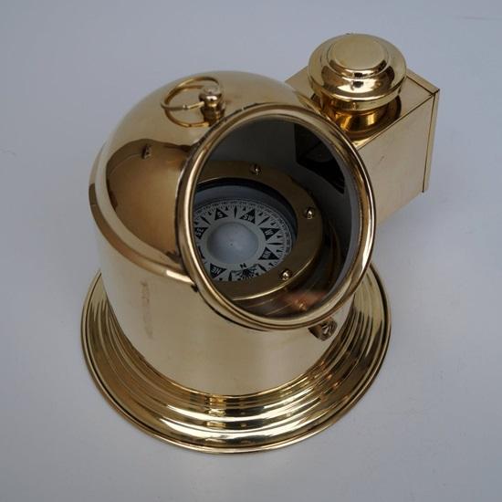 Nautical Floating Dial 22.3cm Binnacle with Hanging Compass Sea Ship Boat Lamp