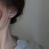 Exquisite 14k Real Gold Plating Micro Earrings Luxury Charm Heart 2023 Tassel Girls Feminia Earring Accessories Wedding Pendant