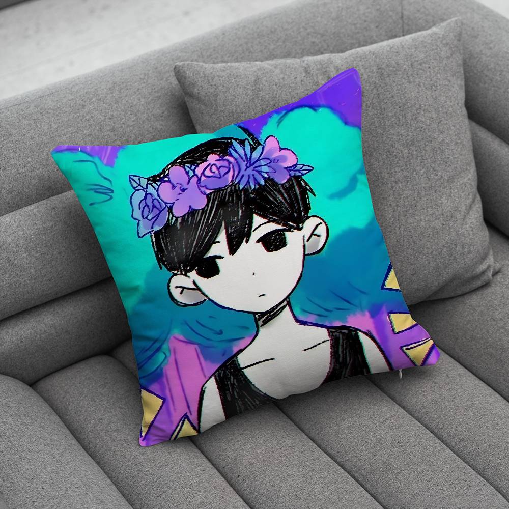 RPG Omori Cartoon pillowcase casual style decoration suitable for home decoration excluding pillow core
