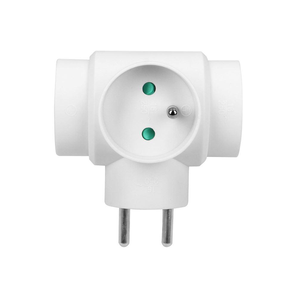 Rozgałęźnik 3X2P+Z Biały Or-Ae-13184