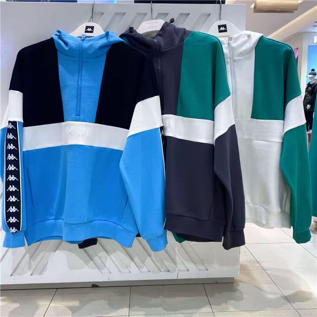 Kappa Knitted Hoodie Spring Men's Sports Hoodie Casual Long Sleeve Hoodie