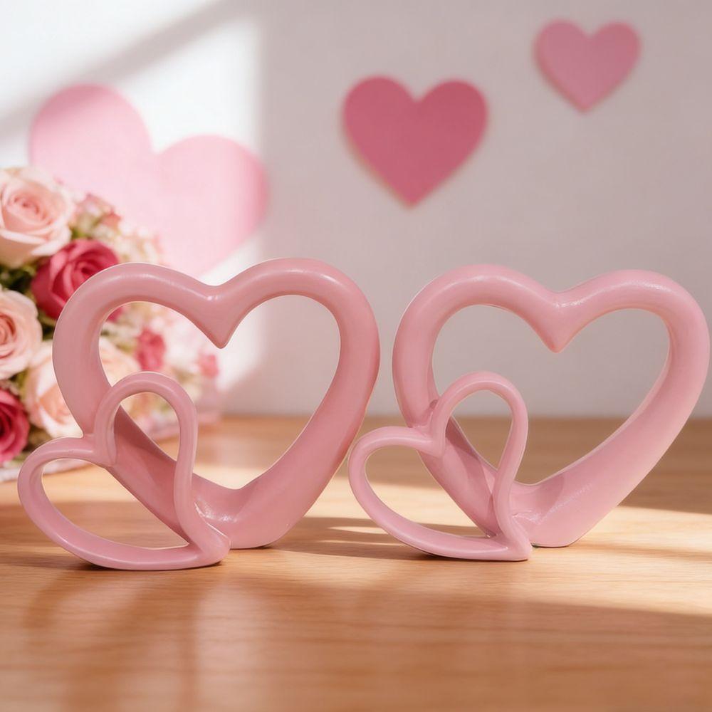 3D Valentine's Day Love Ornament Handicraft Heart Miniature Ornaments  Home Decor