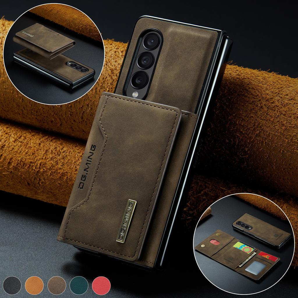 Anti -Drop Card Slot Leather Protective Case For Samsung Galaxy Z Fold 4 5g Fold4 Fold3 Fold 3 S22 S23 Ultra S21 Plus S20 Fe