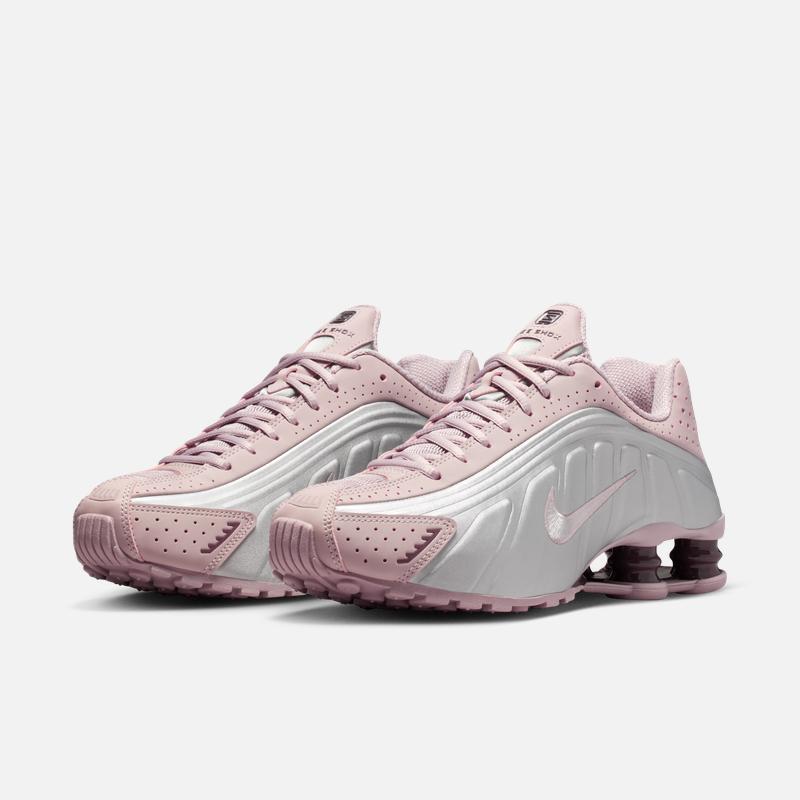 Nike Женские дышащие кроссовки на воздушной подушке с высоким каблуком для лета, амортизирующие, фитнес-обувь - NIKE SHOX R4 AR3565