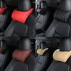 Car Neck Pillow Softness Ultra Comfortable Leather Memory Foam Headrest Pillow For Driving Pain Relief Compatible For 3 X S