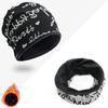 Fleece Lined Cover Head Cap Soft Plush Winter Knitted Hat Fashion Beanies Bonnet  for Women
