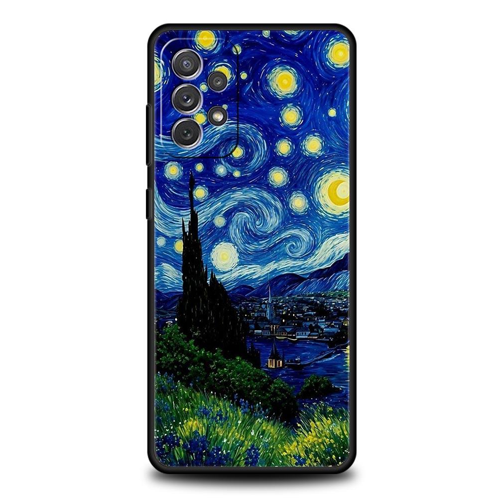 Кейс для телефона Samsung с рисунком «Сад Клода Моне» для моделей A17 A13 A15 A25 A35 A51 A55 A71 A21S A11 A31 A41 A23 A53 A73 5G A03S A05s