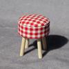 1:12 Dollhouse Mini Furniture, Round Stools, Bar Stools, Kitchen Living Room Fabric Desk