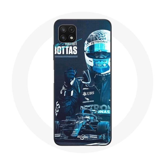 Coque pour Samsung Galaxy A22 5G Formule 1 Valtteri Bottas Pilote de F1 Noir