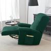 1 2 3 Seater Velvet Recliner Sofa Cover Elastic Split All -Inclusive Sofa Slipcovers Lounge Armchair Covers With Side Pocket