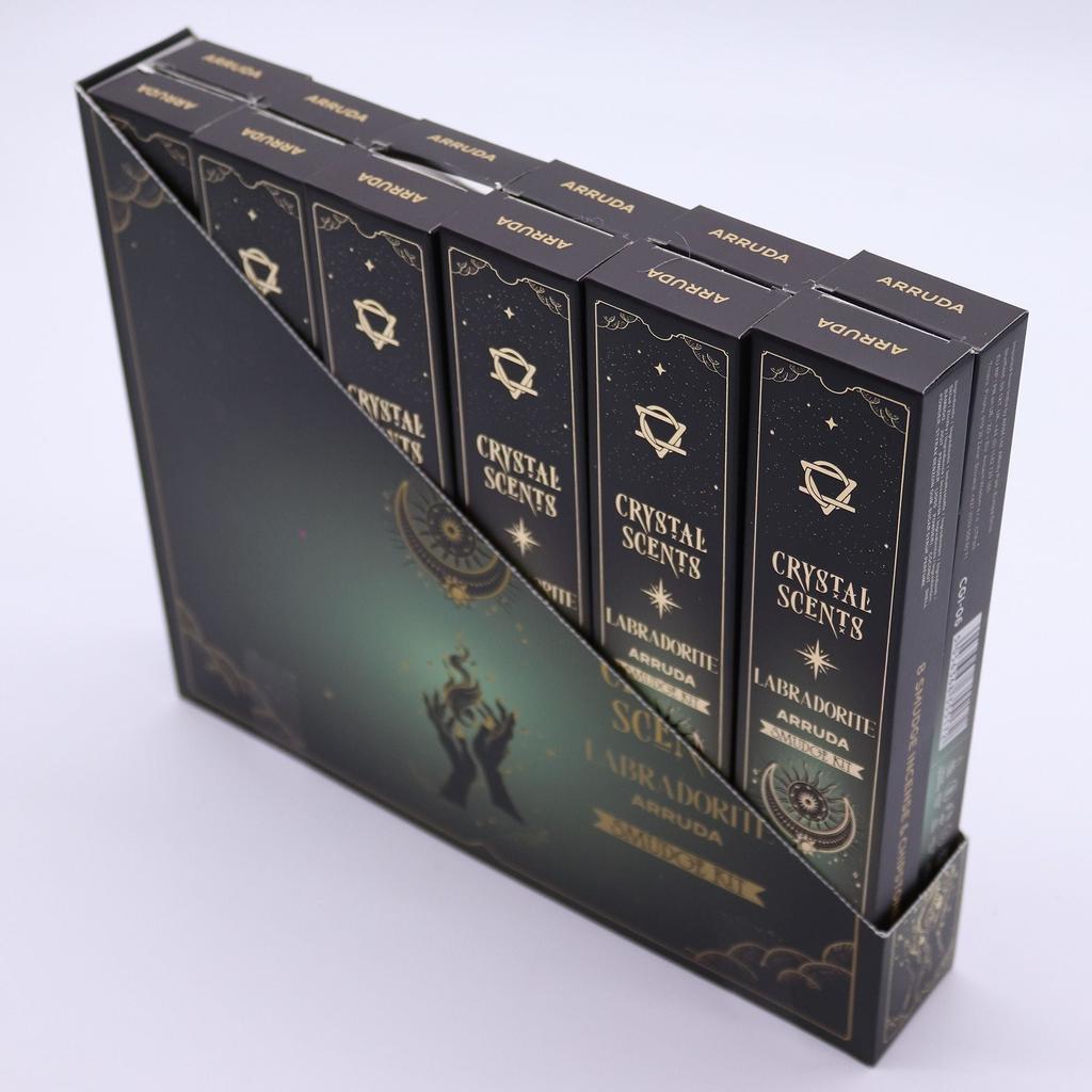 6x Labradorite Crystal Scents Smudge Incense – Arruda