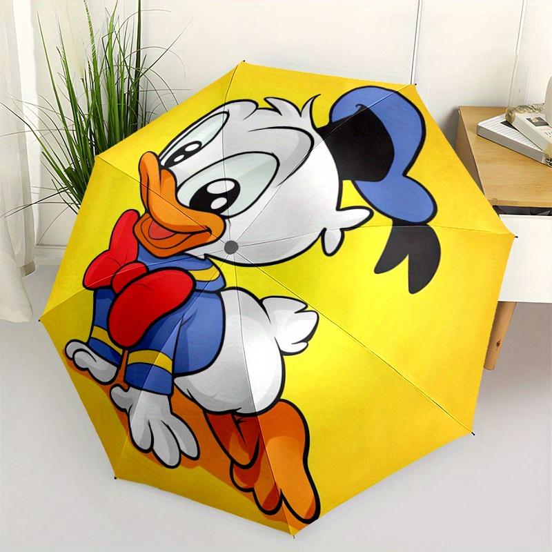 1pc Donald Duck Happily Takes Off Automatic Opening and Closing Folding - A Good Choice for Gifts, Fashionable and Convenient Umbrella With