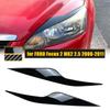 ABS Headlight Eyebrow Eyelids Headlamps Sticker Eye Lid for FORD Focus 2 MK2 2.5 Exterior Cover Trim Car Accessories