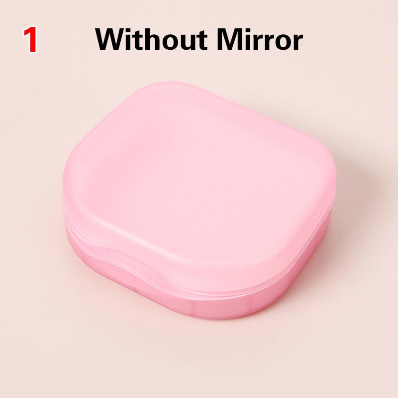 Портативный контейнер для хранения зубных протезов для пожилых людей, контейнер для невидимых брекетов и ортодонтических ретейнеров, пылезащитный контейнер с крышкой для искусственных зубов