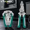Tuosen Electrician's Multi-Tool: Foldable Wire Strippers, Cutters, and Crimping Pliers