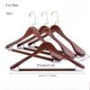 3pcs Non Slip Wide Shoulder Hanger Wooden Heavy Duty Strong Coat Hangers,Smooth Finish 360° Swivel Hook Solid Wood Hangers Shirt Suit Closet Organizer