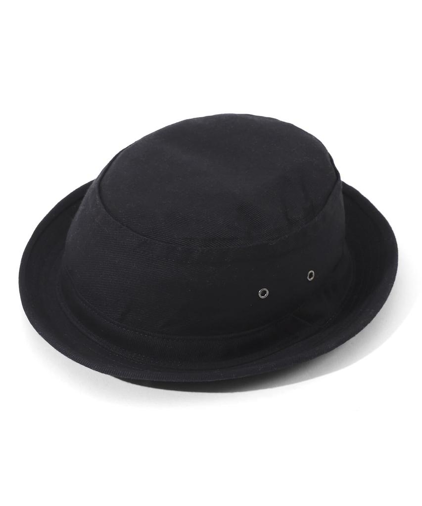 Kojima Genes Pork Pie Hat, Black Denim, Classic Ska & Jazz Style, Adjustable, Made in Japan Okayama, RNB-9045