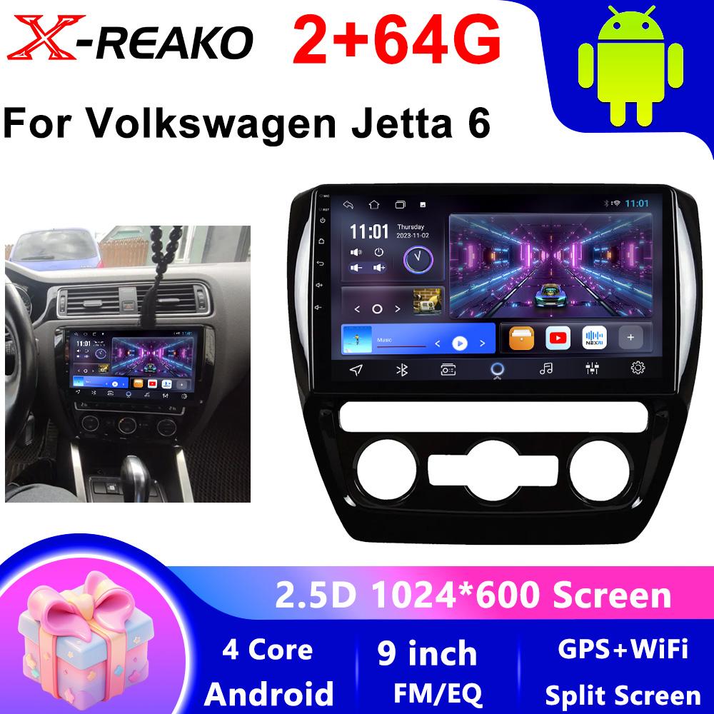 Android Car Radio GPS Navigation Multimedia Video для Volkswagen VW Jetta 6 Sagitar 2012-2018 Stereo Tape Recorder Screen Carplay