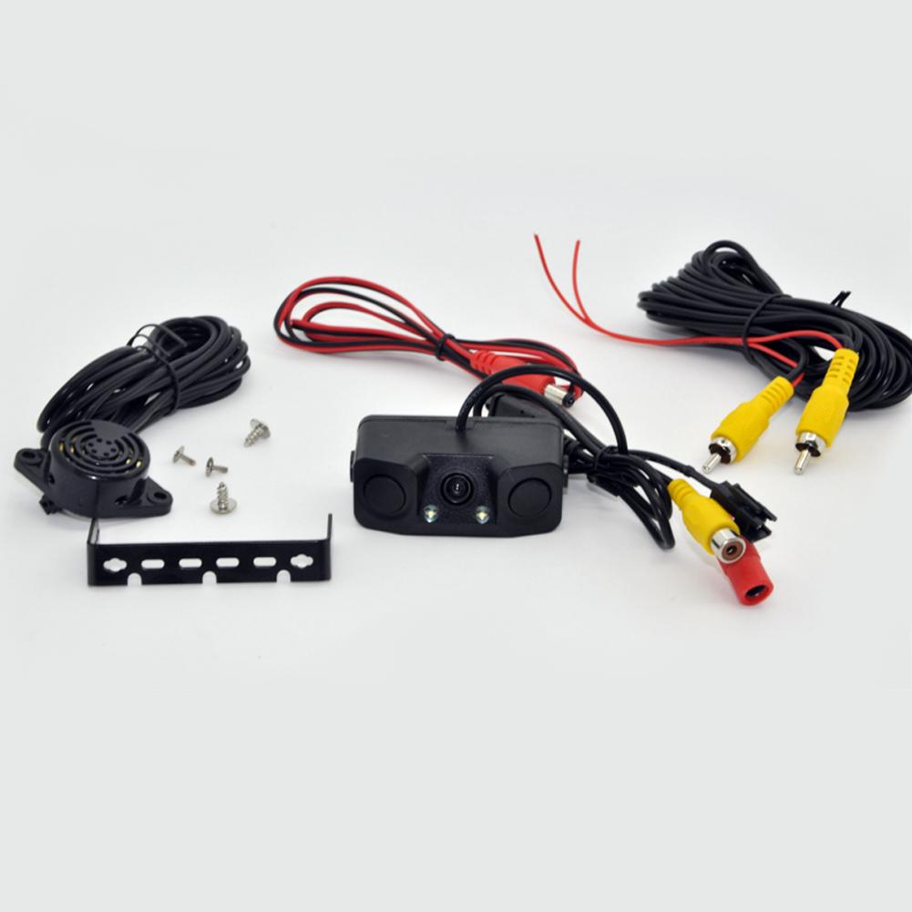 3 в 1 парковочная камера черные датчики реверсивный радар заднего вида автомобиля водонепроницаемая камера для системы парковки