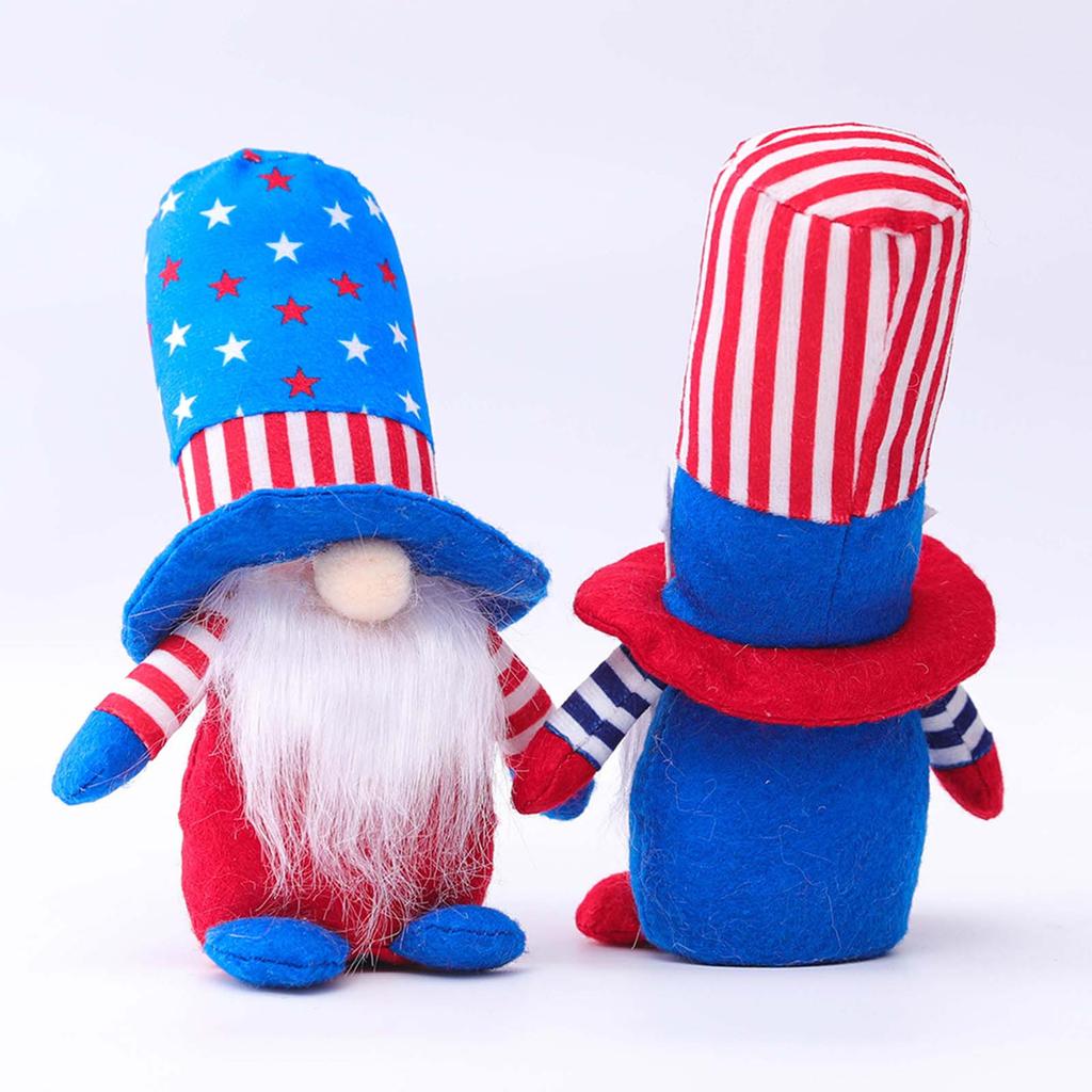 Patriotic Gnome Doll Dwarf Plush Doll Decorations Holiday Gifts Household