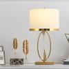 Modern Metal Pipe Shape Table Lamps Nordic Living Room Home Decor Lamp Fabric Bedroom Lamp Luminaire Home Decoration Desk Lamp