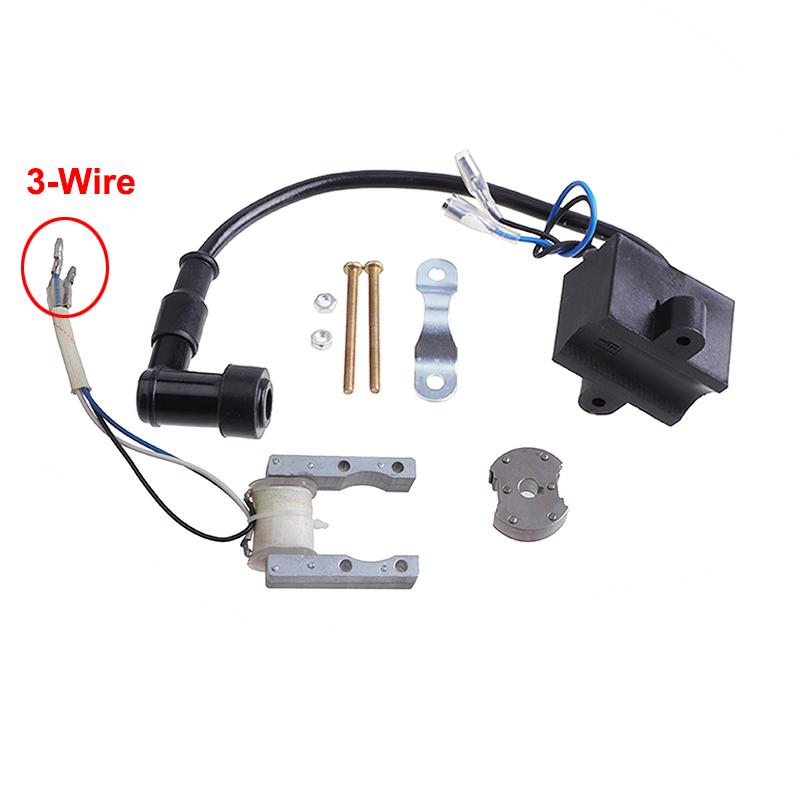 Magneto Stator CDI Ignition Coil for 49cc 60cc 66cc 80cc 2-Stroke Engine Motorized Bicycle Bike Durable Replacement Parts