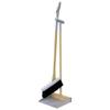 IDEA PORT Reszta Stand Broom Gray Broom and Dustpan Cleaning Made In Set, Set, Tools, Entrance, Balcony, Long, Freestanding, Wooden, Horsehair,
