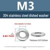 Yigu Yigu 304 Stainless Steel Round Flat Anti-Loosening Washers M3/M4/M8/M10