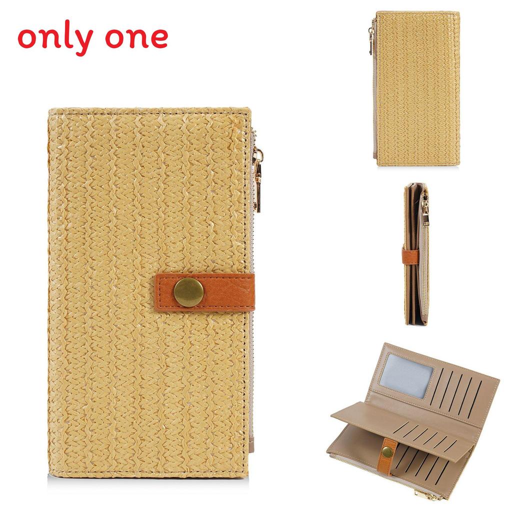 Pu Material Long Wallet For Women With Multiple Card Slots And Zipper For Daily Use