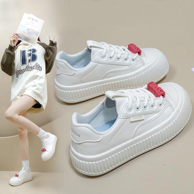 Женские повседневные дышащие легкие кроссовки, уличные противоскользящие кроссовки из искусственной кожи, плоские кроссовки на шнуровке, прогулочная обувь для женщин, спортивная обувь