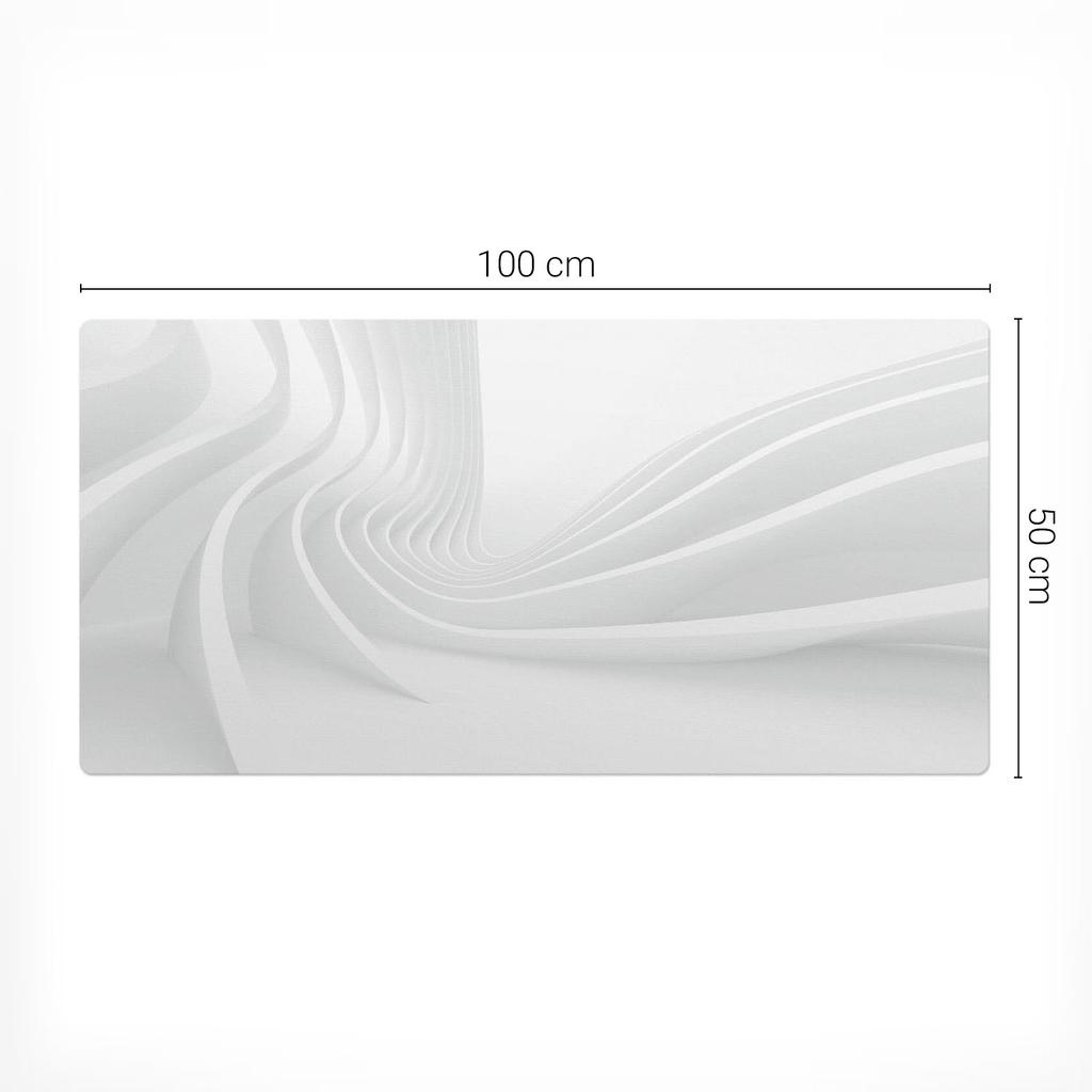 Designerska Podkładka Ochronna Pod Laptopa Futurystyczne Fale 100X50 Cm