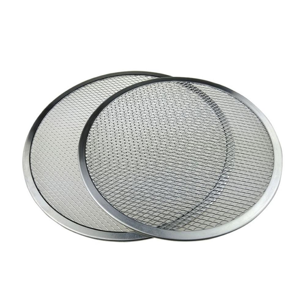 High Quality Flat Bakeware Aluminium Mesh Baking Tray Net Pizza Screen Pizza Tools Kitchen Gadget
