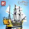 Pirate Ship Endeavour Building Blocks Set - Creative Assembling Model Bricks Toy For Children Birthday Gift