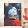 Космический Астронавт 5D Алмазная Живопись Полный Круглый Алмаз Мозаика Алмазная Вышивка Вера в Сердце Наборы для Вышивания Крестиком Домашний Декор Домашний Декор
