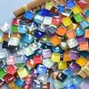 50/100/200pcs Random Color Colored Glass Mosaic DIY Decoration Art Area Painting Materials Modern Art Style Mosaic Glass Sheet No Adhesive Backing