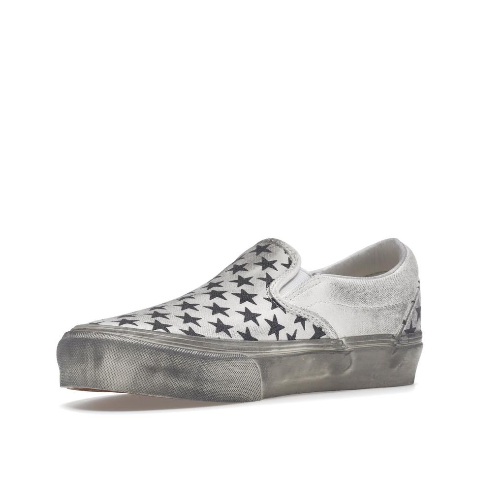 Bianca Chandôn x Vans Classic Slip-On VLT LX Stressed Black Unisex Sneakers White VN0A3QXYBA2