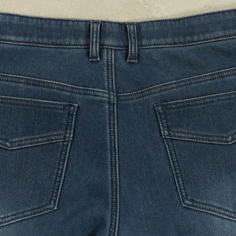 Bang Bang Men S Polar Fleece Lycra Bonded Denim Indigo