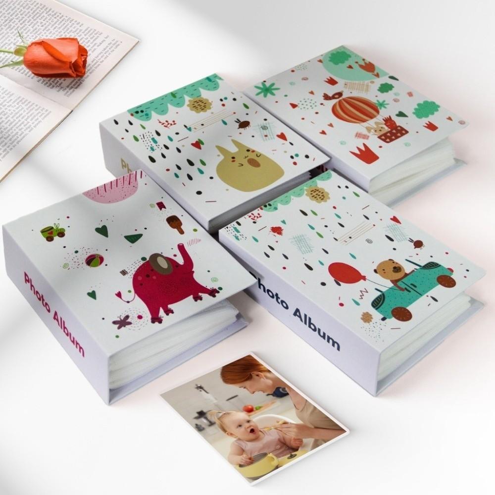 6 Inch 100 Pockets Scrapbook Album Laminated Slip-in Picture Albums  Baby Growth Record