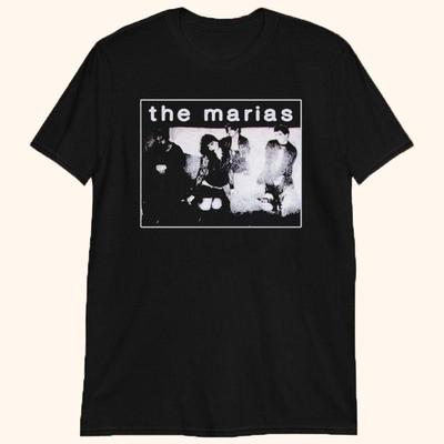 Футболка унисекс с изображением группы The Marías, черные участники, музыка, для взрослых, WA307